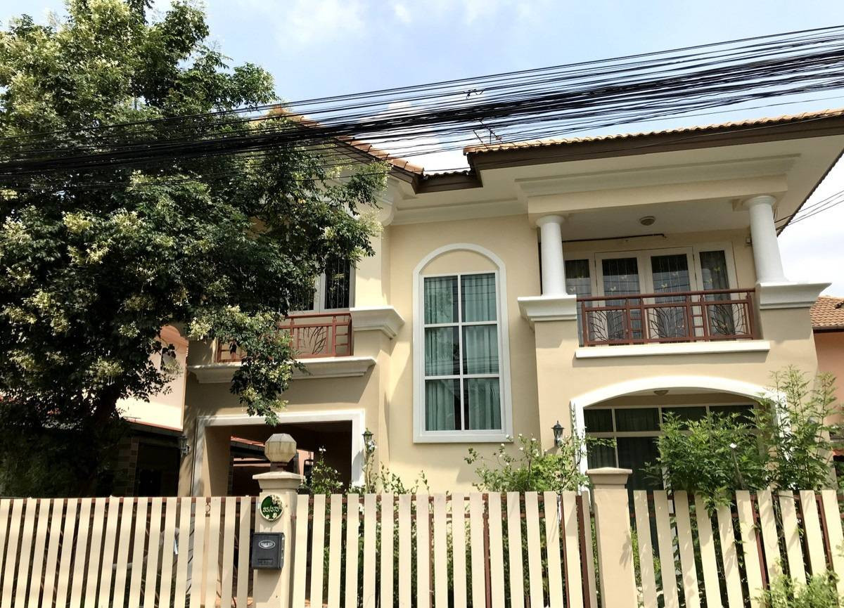 Single house for rent Passorn Village 3, Khlong Luang, near Big C Market, Khlong Sam, just 1 minute.