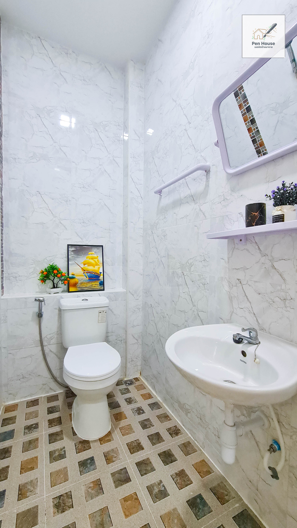 For sale: 2-story townhouse, corner house, 3 bedrooms, Minburi area, Indra View Village. Nimitmai Road 11, newly renovated, full usable space, ready to move in. – รูปที่ 3