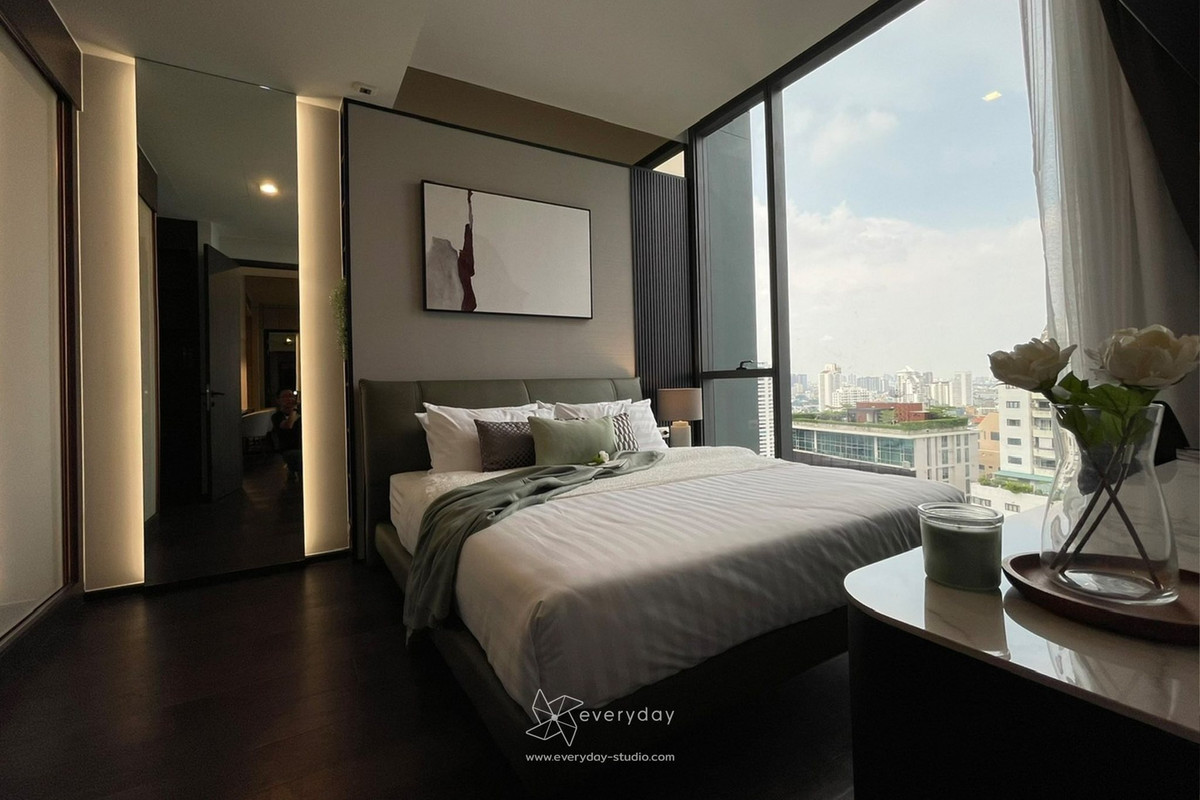 Rare Item! [Rent] LAVIQ Sukhumvit 57 ห้องมุม 1 Bed ขนาดใหญ่ที่สุด (46 ตร.ม.) ชั้น 22 ทิศตะวันออก ใกล้ BTS ทองหล่อ – รูปที่ 2