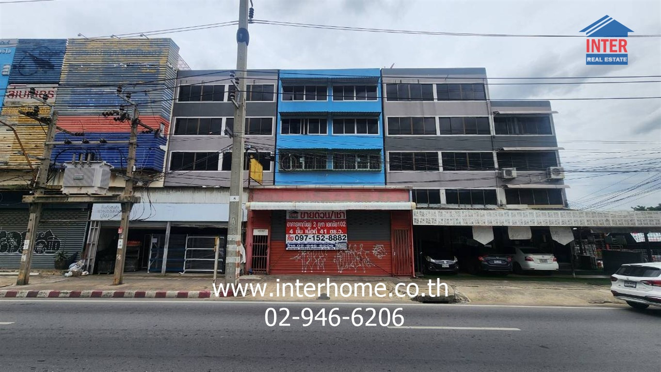 อาคารพาณิชย์ 4 ชั้น 41 ตร.ว. อาคารพาณิชย์ ใกล้เดอะริชพลาซ่า ซอยเอกชัย102/2 ถนนเอกชัย ถนนกาญจนาภิเษก เขตบางขุนเทียน กรุงเทพมหานคร