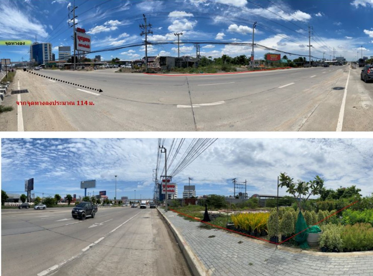 ที่ดินแปลงใหญ่ อ.บางใหญ่ ติดถนนกาญจนาภิเษก ใกล้เซ็นทรัลเวสเกต – รูปที่ 3