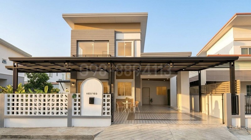 2-story detached house for sale, Floraville Village, Phase 17, Suwinthawong 38, area 56 sq m, 4 bedrooms, 2 bathrooms, near Kasem Bundit University, Romklao. 2-story detached house for sale, Floraville Village, Phase 17, Suwinthawong 38, area 56 sq m, 4 bedrooms, 2 bathrooms, near Kasem Bundit University, Romklao.