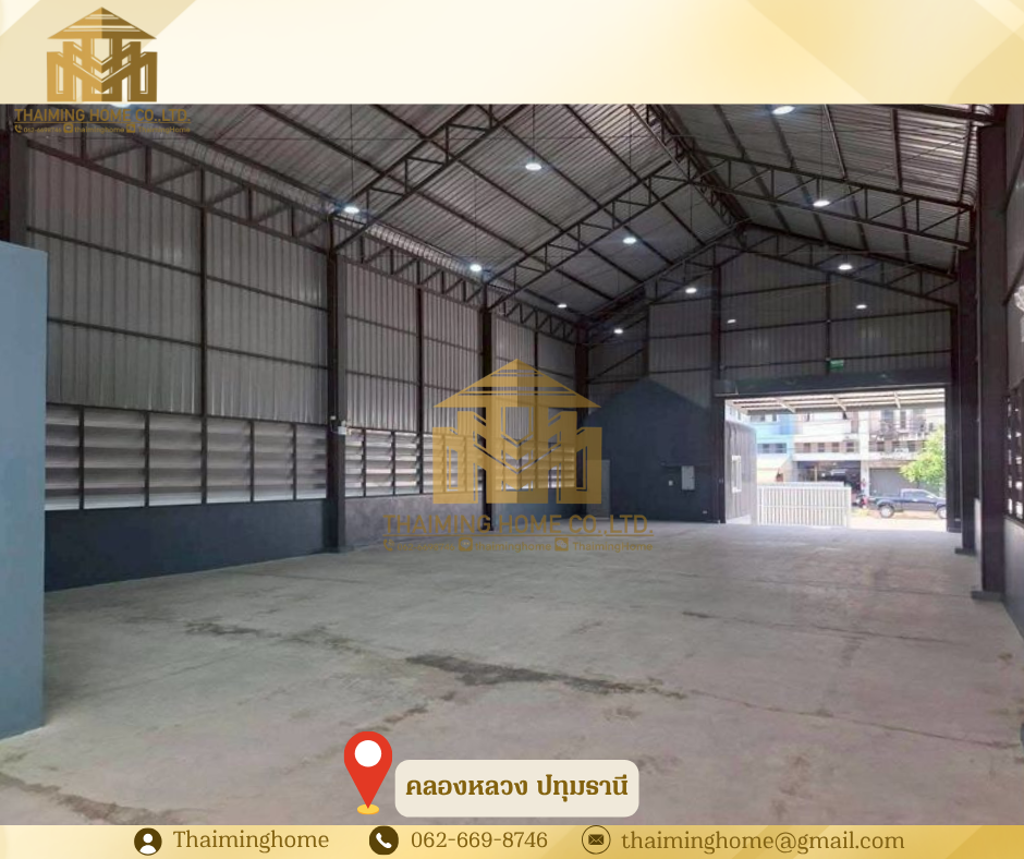 Warehouse for rent with office, size 777 sq m, Khlong Luang, Pathum Thani Province (Property Code TW6-5026) 💜 – รูปที่ 3