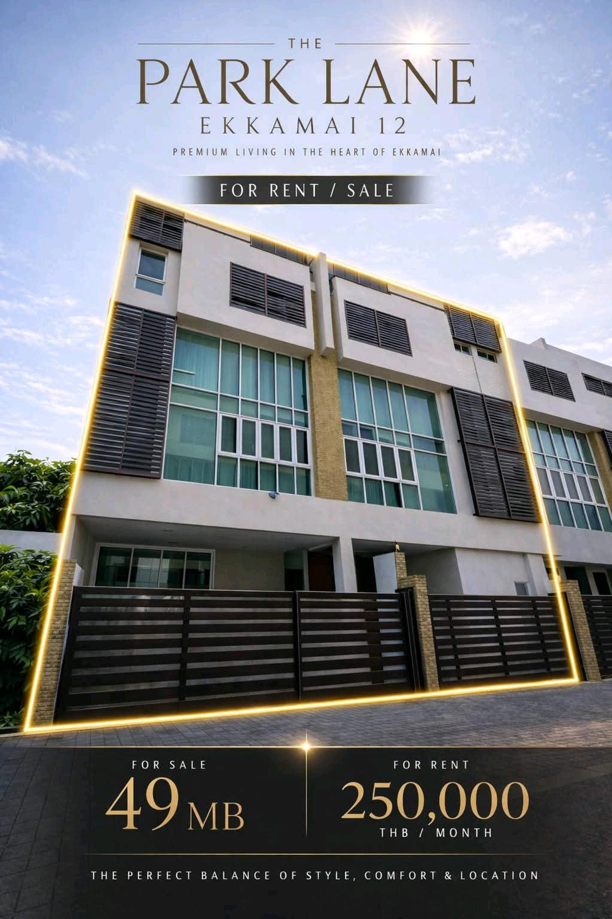 🏡 The Park Lane Ekkamai 12 ทาวน์โฮมหรู 4 ชั้น หลังใหญ่ที่สุดในโครงการ ใจกลางเอกมัย 🏡 The Park Lane Ekkamai 12 ทาวน์โฮมหรู 4 ชั้น หลังใหญ่ที่สุดในโครงการ ใจกลางเอกมัย