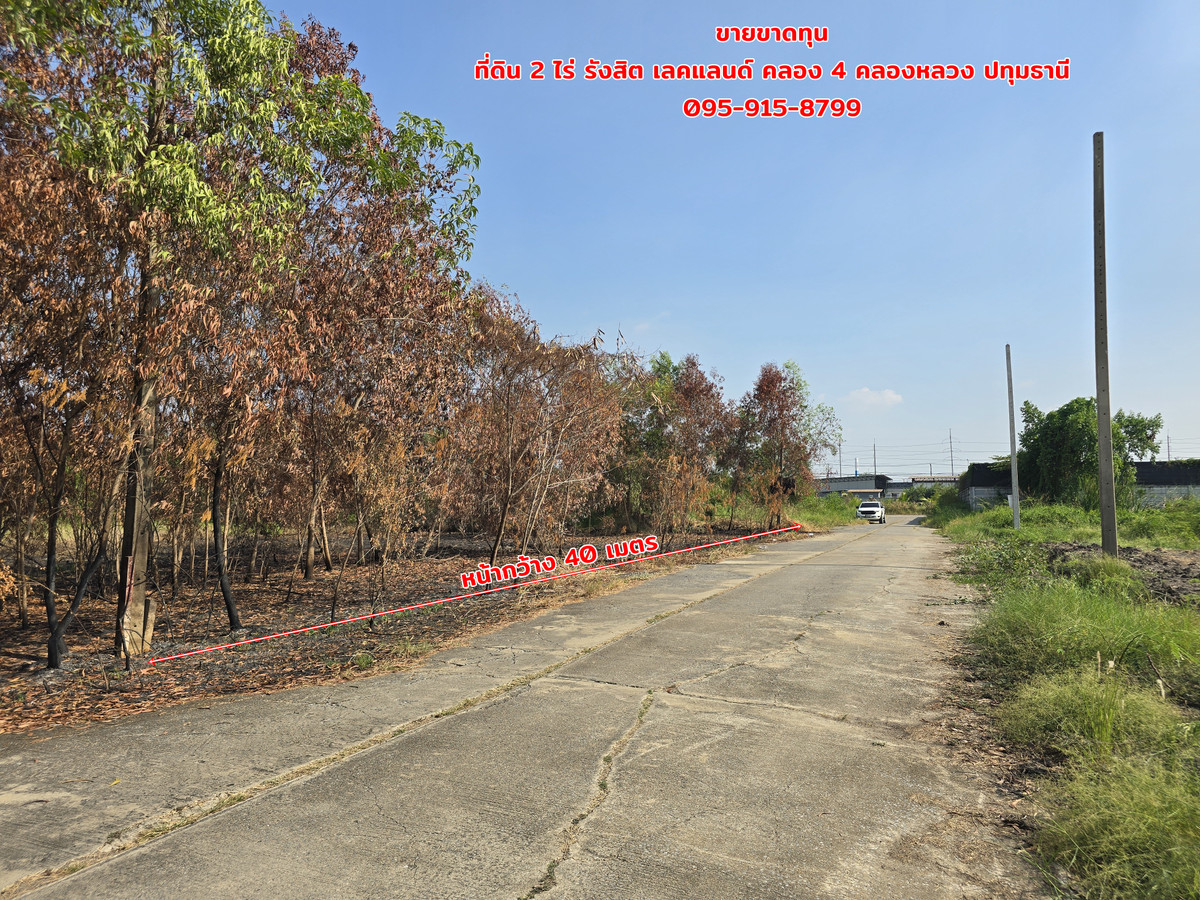 [Cheapest for sale!] Rangsit Lakeland land, 2 rai – 8,000 baht per square wa (sold at appraised price) – รูปที่ 3