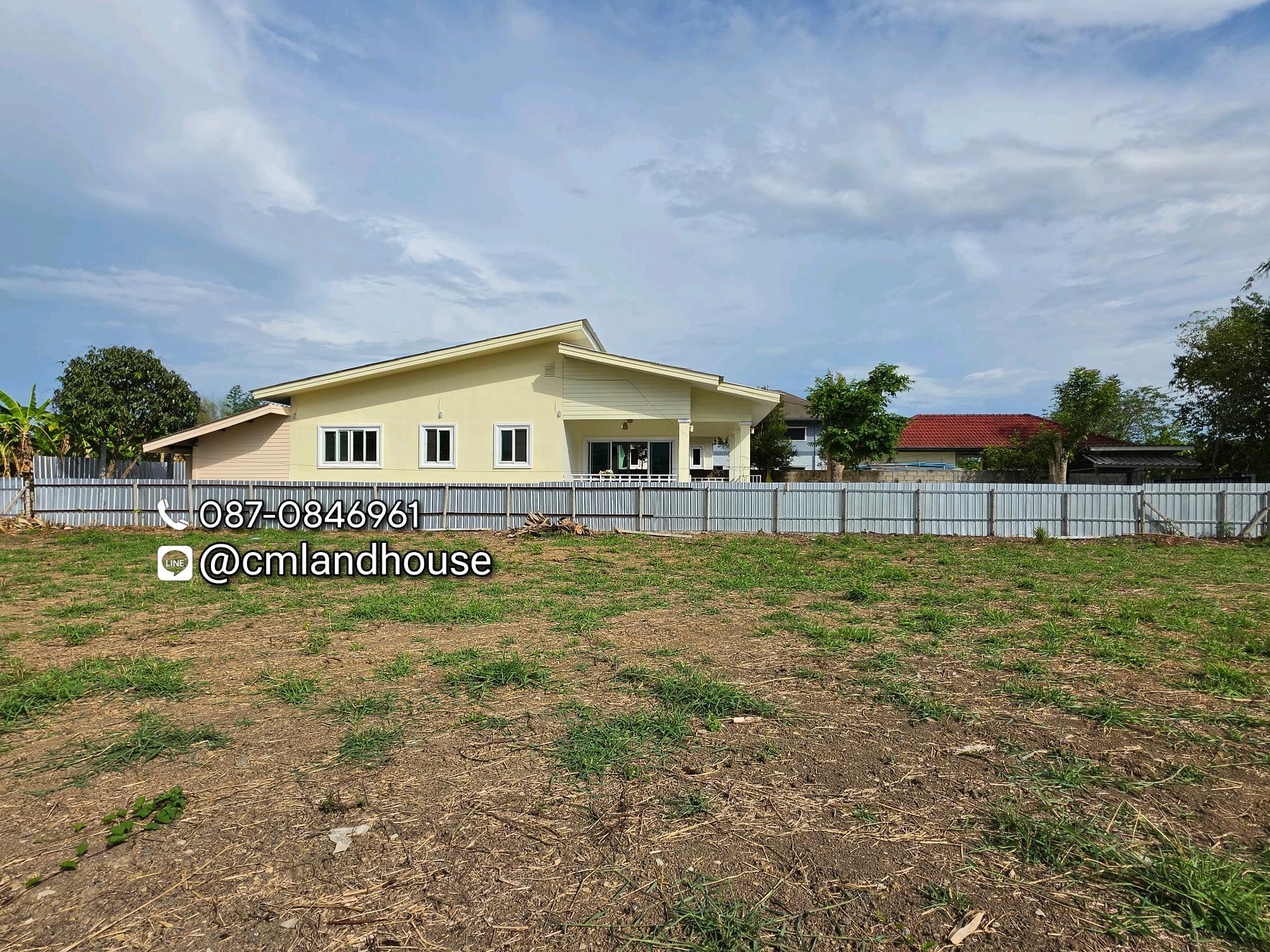 Don Kaeo, Saraphi District, wide land area 100 sq m., near Nam Jo Temple - Hua Lim Temple. Not deep into the alley Selling cheapest in this area The whole house has been newly painted. – รูปที่ 4