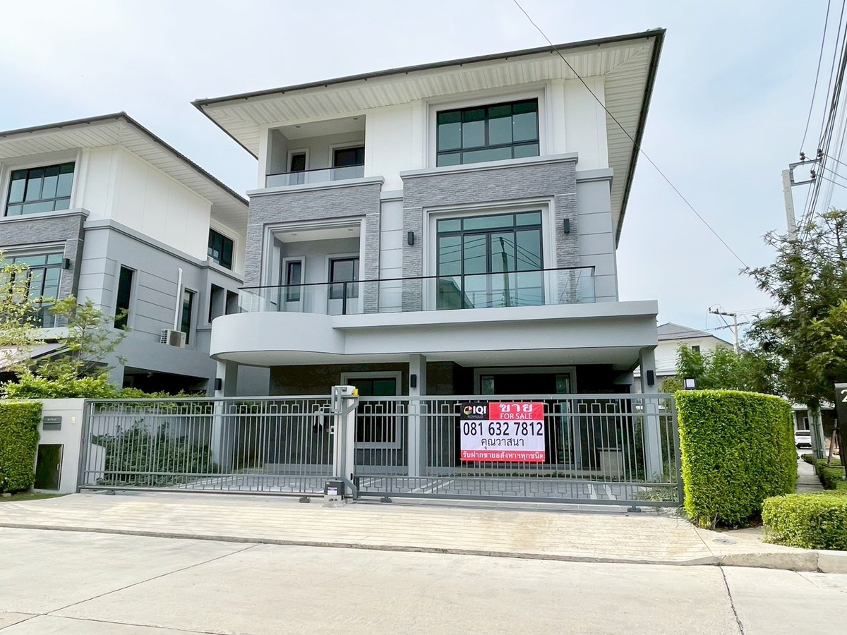 3-storey detached house for sale, corner house, Supalai Elegance, Phahonyothin 50, Theparak Road, next to the main road, no need to enter the alley #LB07 – 001184