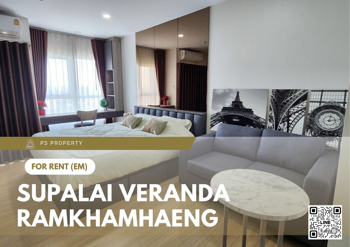For Rent ✨ Supalai Veranda Ramkhamhaeng ✨ Fully furnished with appliances. Near The Mall Ramkhamhaeng 2. For Rent ✨ Supalai Veranda Ramkhamhaeng ✨ Fully furnished with appliances. Near The Mall Ramkhamhaeng 2.