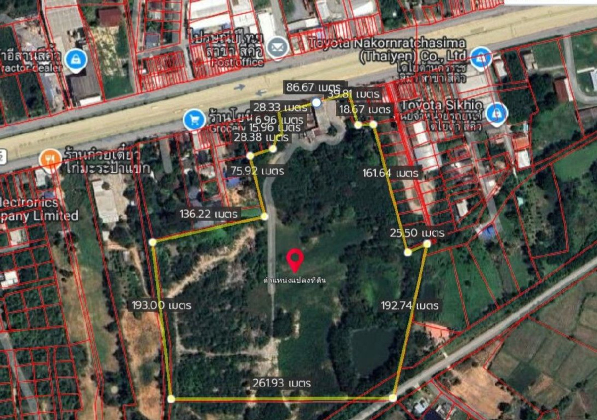 ขายที่ดินผังชมพู นครราชสีมา หน้ากว้างติดถนน มิตรภาพ ประมาณ 86 เมตร  อำเภอสีคิ้ว ขนาด 51 ไร่ ราคารวม 118 ล้าน – รูปที่ 3