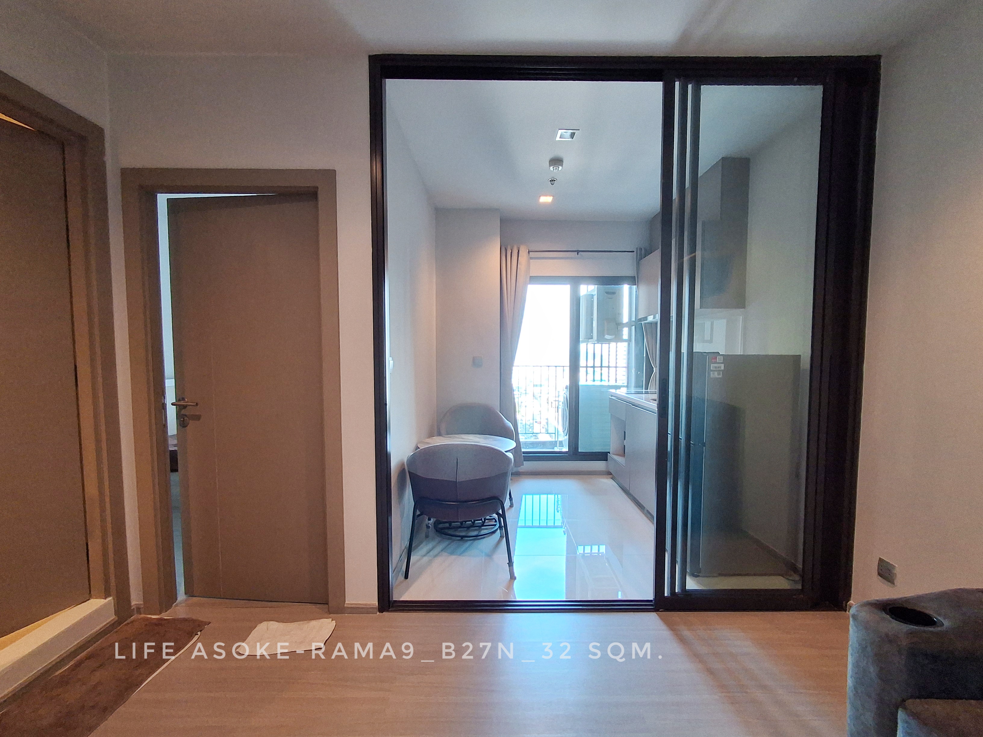 🎉🎉Room for RENT-Life Asoke-Rama9 north view side 1 bedroom good condition close to Central GR9, MRT Phraram 9 – รูปที่ 4