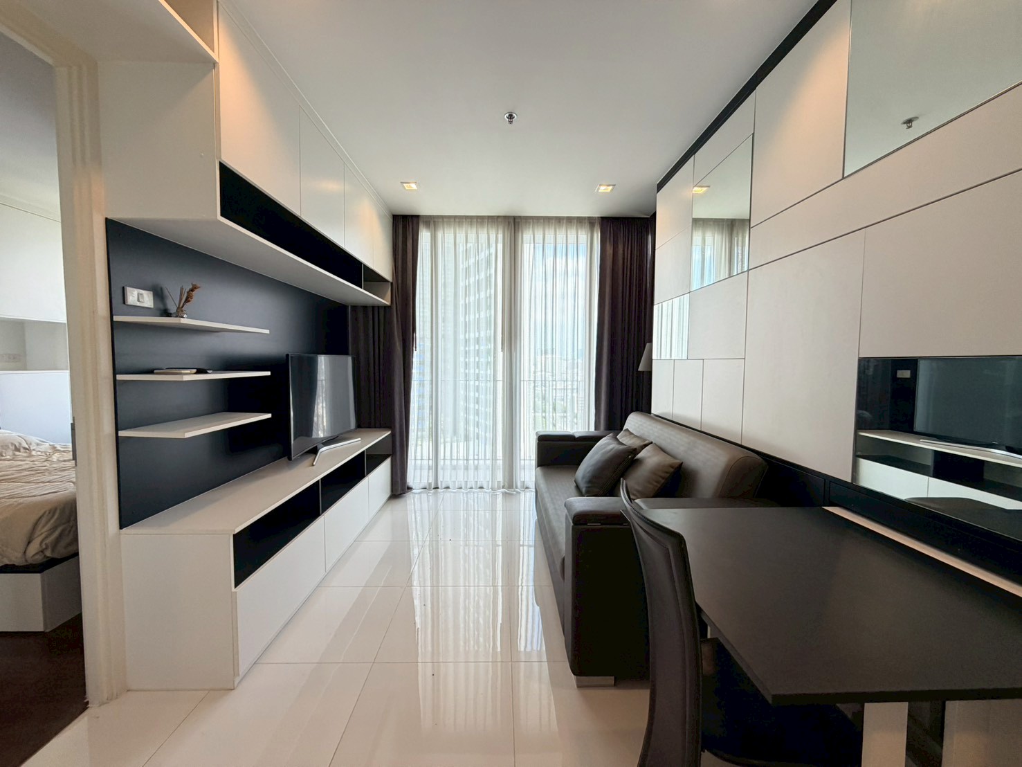 Condo for rent in the central business district, near Bts Chong Nonsi | NARA 9 | 1 bedroom, size 42 sq m., convenient travel to Silom or Rama 3. Condo for rent in the central business district, near Bts Chong Nonsi | NARA 9 | 1 bedroom, size 42 sq m., convenient travel to Silom or Rama 3.