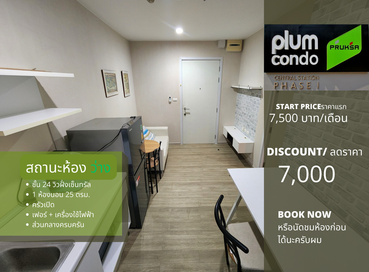 Status as shown in the cover picture: Available now **Room available** For rent, Plum Central Phase 1 !!Actual room picture!! North-west view SN490.60 Status as shown in the cover picture: Available now **Room available** For rent, Plum Central Phase 1 !!Actual room picture!! North-west view SN490.60