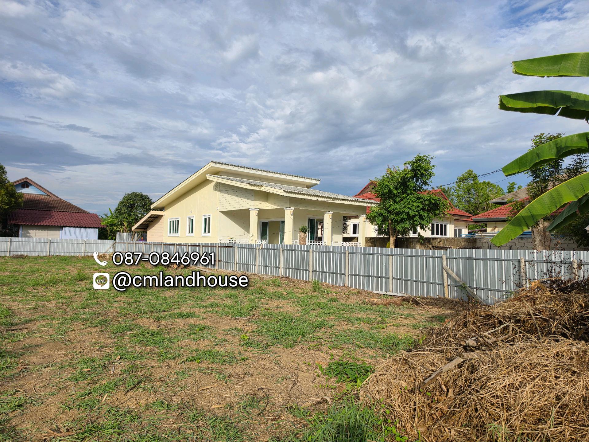 Don Kaeo, Saraphi District, wide land area 100 sq m., near Nam Jo Temple - Hua Lim Temple. Not deep into the alley Selling cheapest in this area The whole house has been newly painted. – รูปที่ 3
