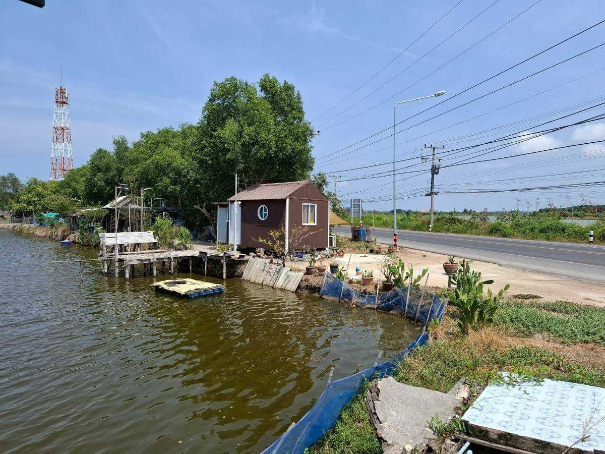Land for sale, potential location 4-1-61 rai, next to the main road, near the mouth of Bang Tabun Bay, Ban Laem District, Phetchaburi Province, price 14,000,000 baht. – รูปที่ 4