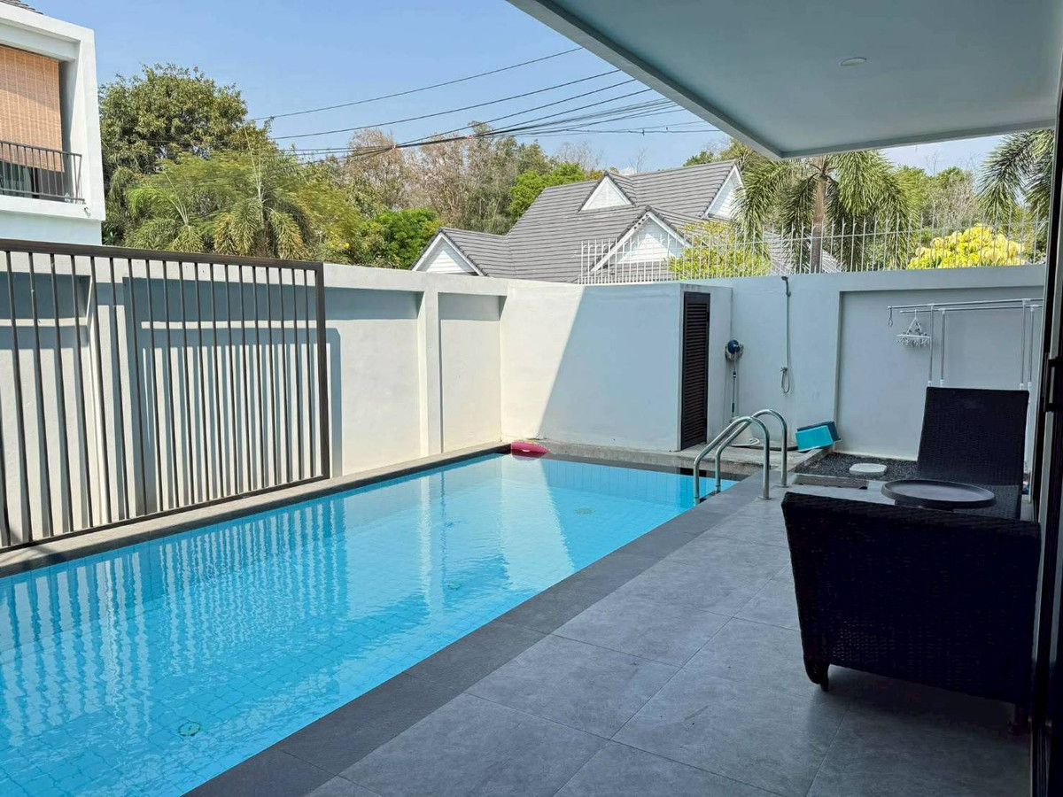 For rent, 2-story detached house, Pool Villa, Nong Pla Lai zone, Pattaya. For rent, 2-story detached house, Pool Villa, Nong Pla Lai zone, Pattaya.