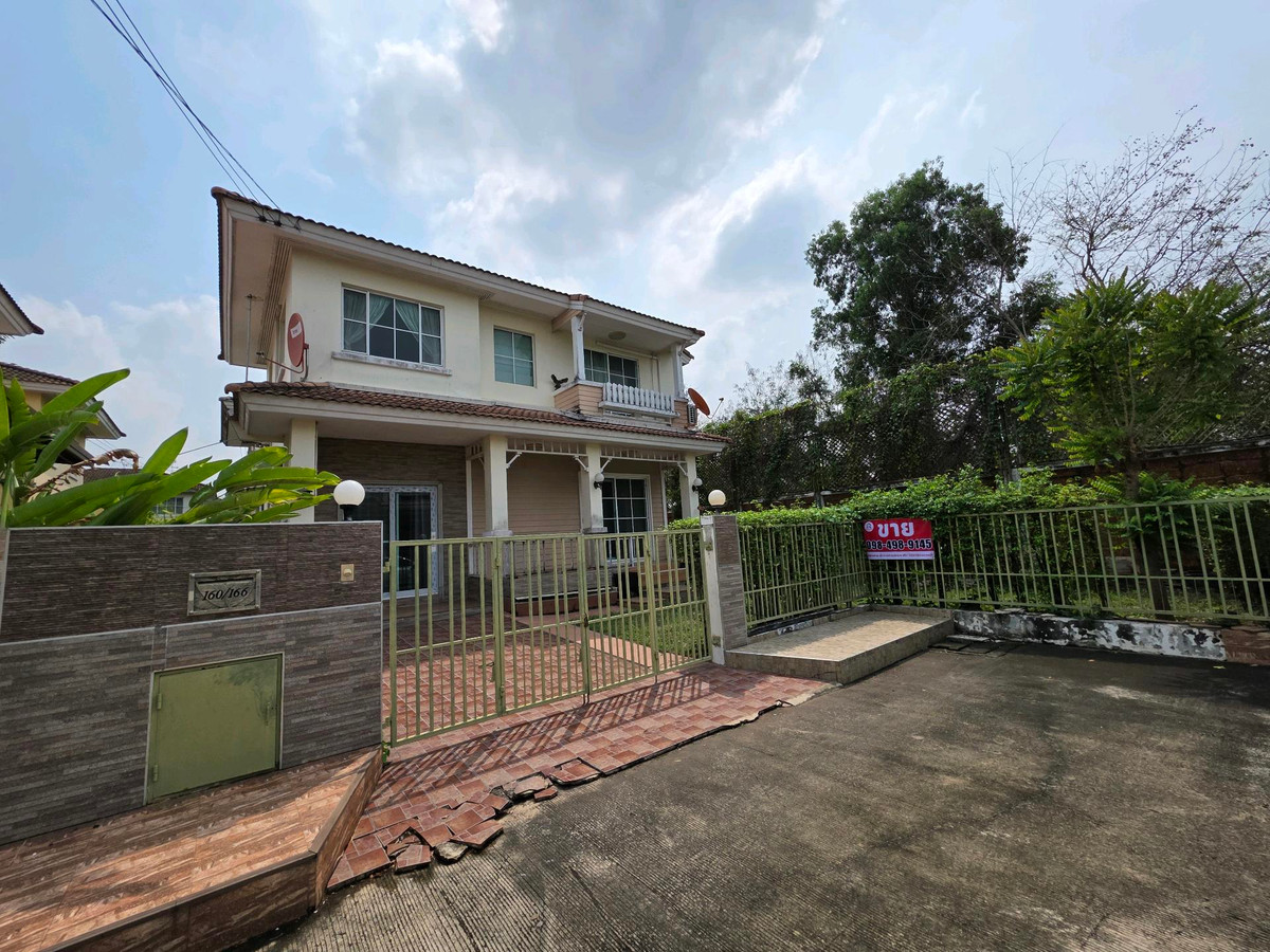 2-storey detached house for sale, 55 sq m, Chaiyaphruek Village 2, Tiwanon - Wongwaen, get a corner house, best price.