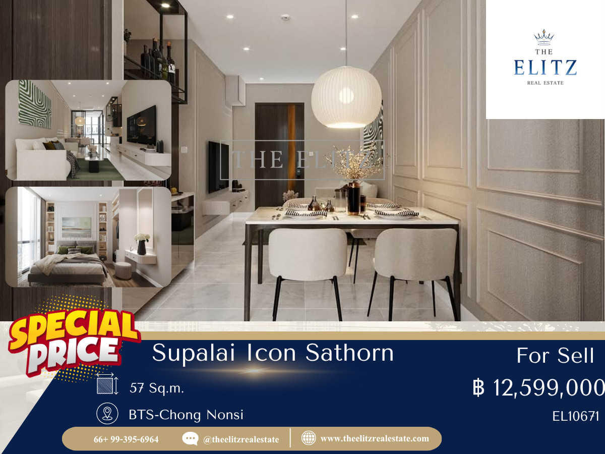 ✨ Pleasant, experience superior living at Supalai Icon Sathorn, luxury that reflects oneself in every dimension.