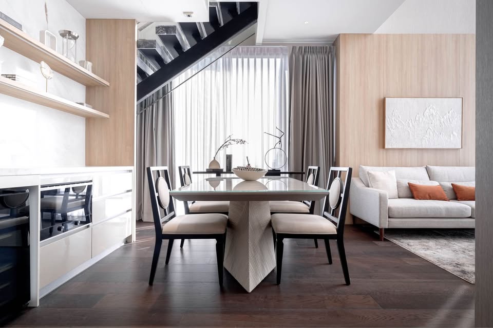 Luxury condo for rent, LAVIQ Sukhumvit (Laviq Sukhumvit), Duplex room, 2 bedrooms, 98 sq m, near BTS Thonglor (short-term contract accepted)