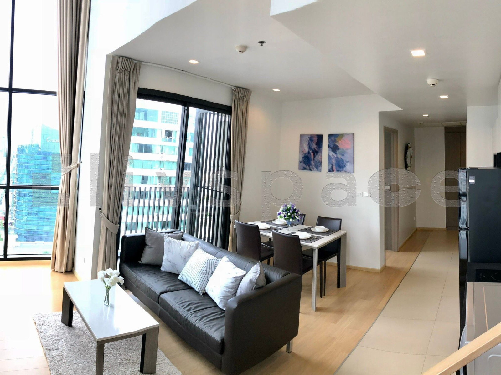 ▚ L06CMKツ ให้เช่า: HQ Thonglor 1 Bed Duplex 84.5ตร.ม. Rare Unit ห้องมุม วิว 3 ทิศ ระเบียงกว้าง พร้อมอยู่✨ – รูปที่ 2