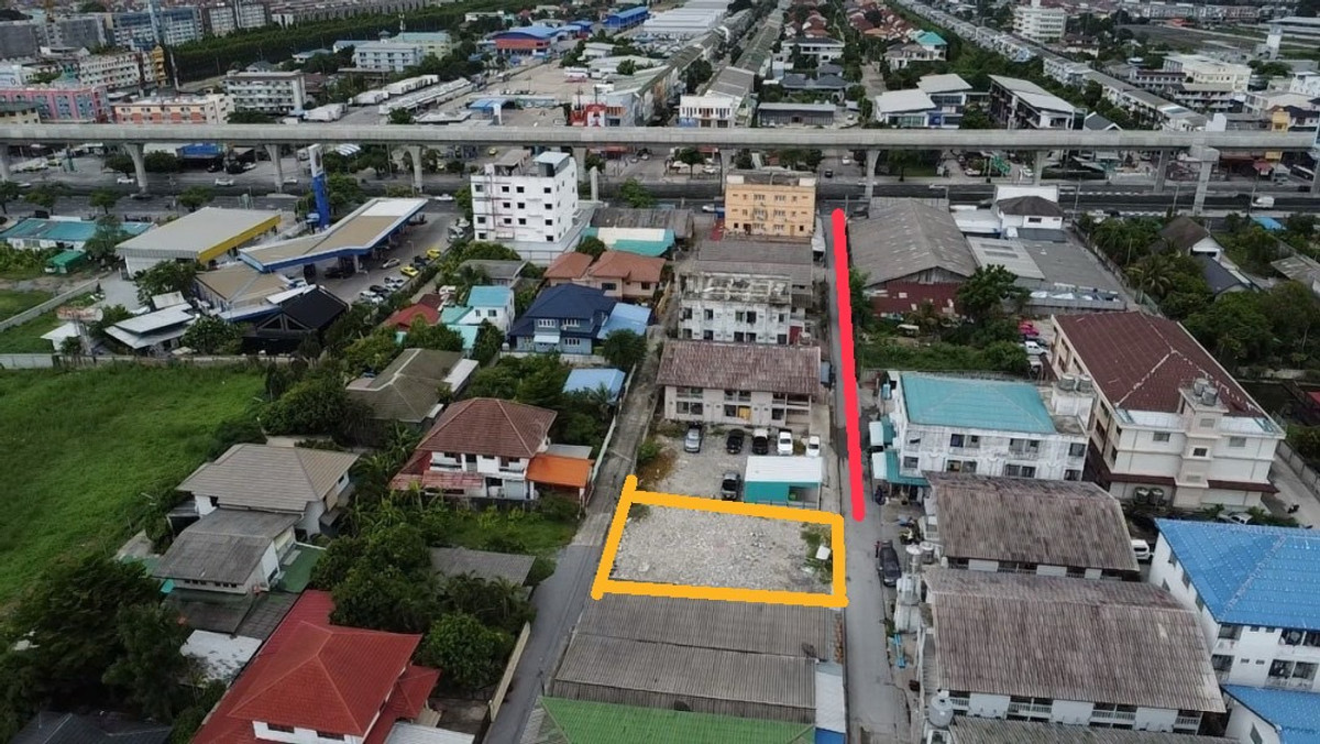 Empty land for sale, 100 sq m, complete with title deed, next to the community, convenient travel, in Soi Ramkhamhaeng 193. – รูปที่ 2
