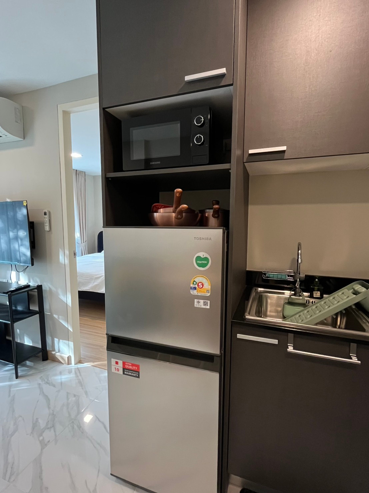 ให่เช่า 1 ห้องนอนใหม่ ชั้น2 Bless residence Ekamai 22 – รูปที่ 4