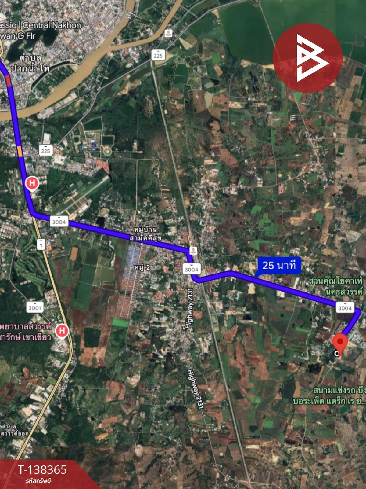 Land for sale, 4 rai 3 ngan 27.6 talarongwa, Nong Pling, Mueang Nakhon Sawan. Near the army village – รูปที่ 2