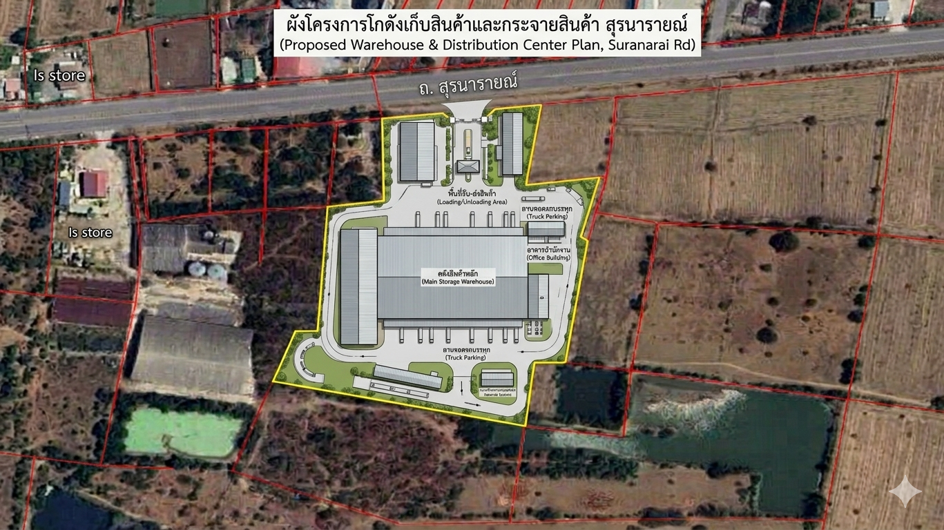 Urgent sale! Land in a prime location, Khok Samrong, Lopburi, 28 rai, next to the main road, width 116 meters, supports the new city plan, 40 meter road cuts through, near the hospital - Khok Samrong School, price only 40 million baht! – รูปที่ 4