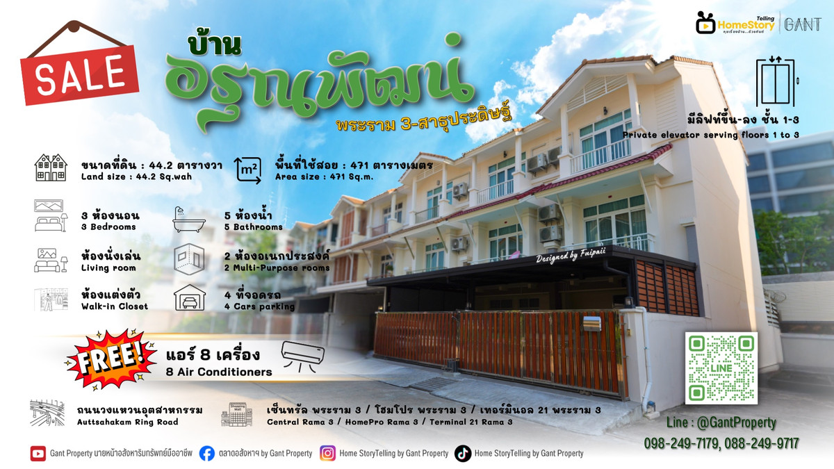 (G-344) ทฮ 3 ชั้น 2 คูหา พร้อมอยู่ ใจกลางเมือง หมู่บ้านอรุณพัฒน์ พระราม3 (G-344) ทฮ 3 ชั้น 2 คูหา พร้อมอยู่ ใจกลางเมือง หมู่บ้านอรุณพัฒน์ พระราม3