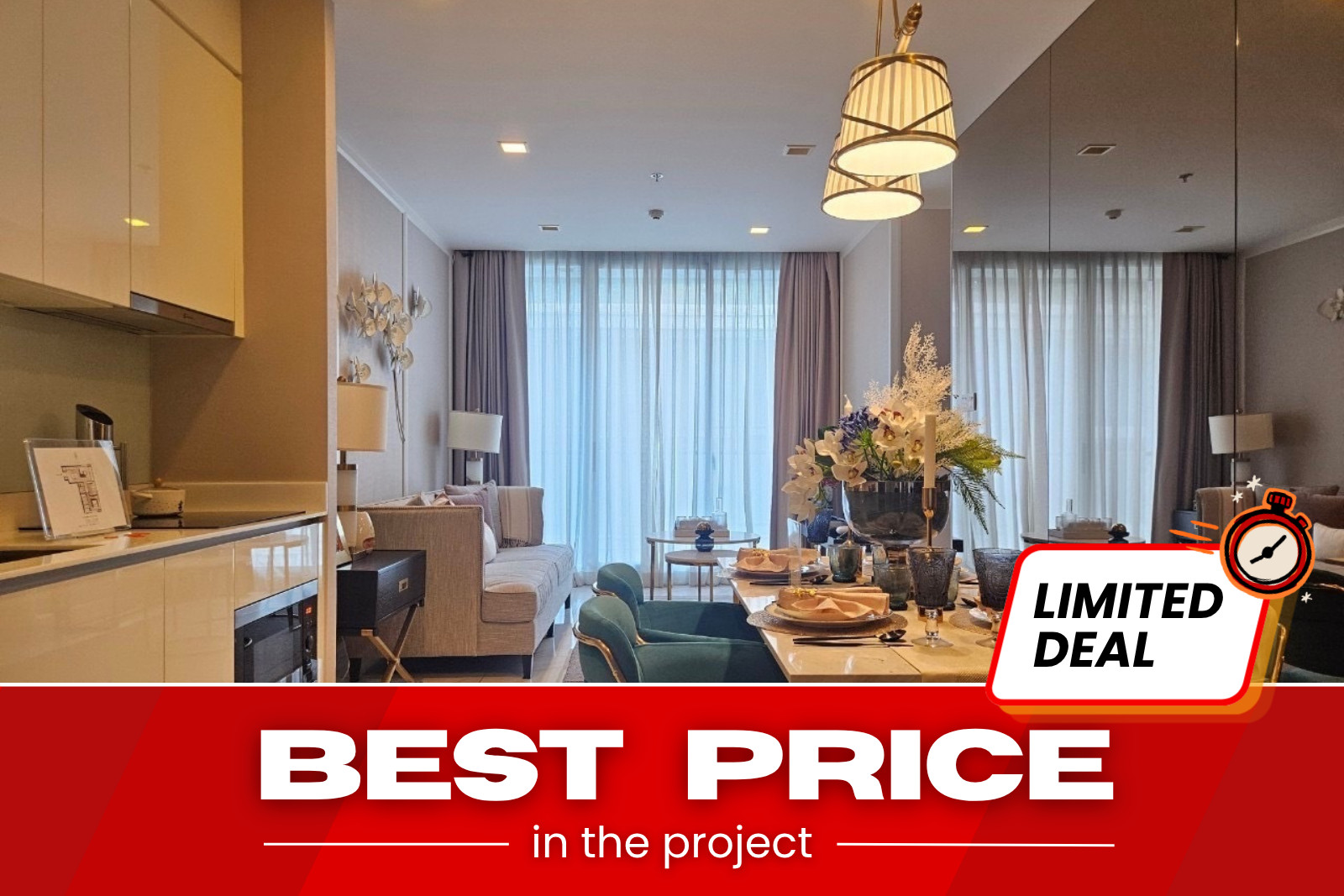 ดีลเด็ด Hyde Sukhumvit 11 | คอนโดหรู 2 ห้องนอน ต่ำกว่าตลาด 22.24% - U6210404 ดีลเด็ด Hyde Sukhumvit 11 | คอนโดหรู 2 ห้องนอน ต่ำกว่าตลาด 22.24% - U6210404