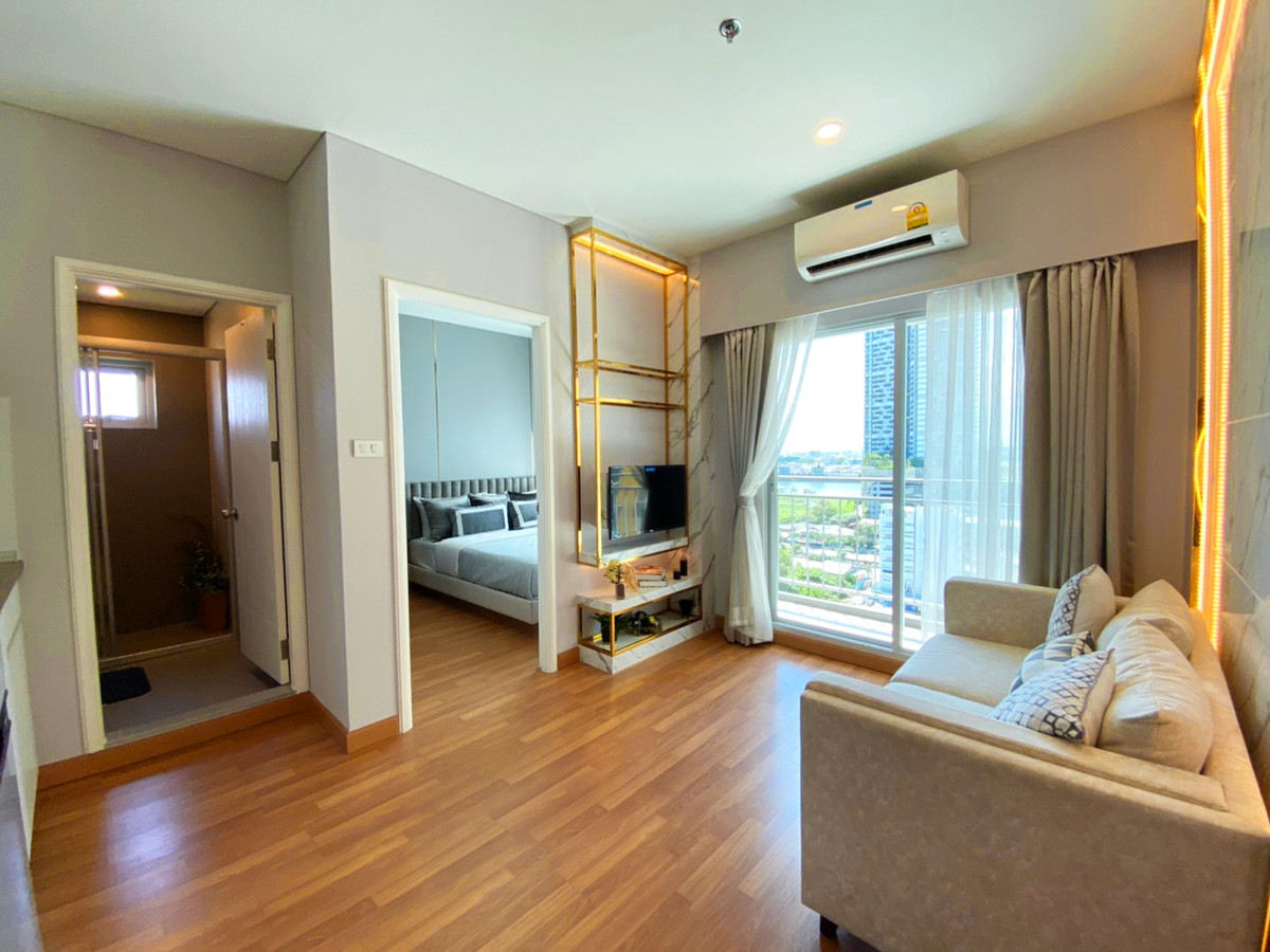 Condo for sale, Chao Phraya River view, Lumpini Place Rama 3 Riverine Condo, size 39 sq m., fully furnished, ready to move in, convenient travel to Rama 3, Sathu Pradit, Silom, Sathorn, Condo for sale, Chao Phraya River view, Lumpini Place Rama 3 Riverine Condo, size 39 sq m., fully furnished, ready to move in, convenient travel to Rama 3, Sathu Pradit, Silom, Sathorn,