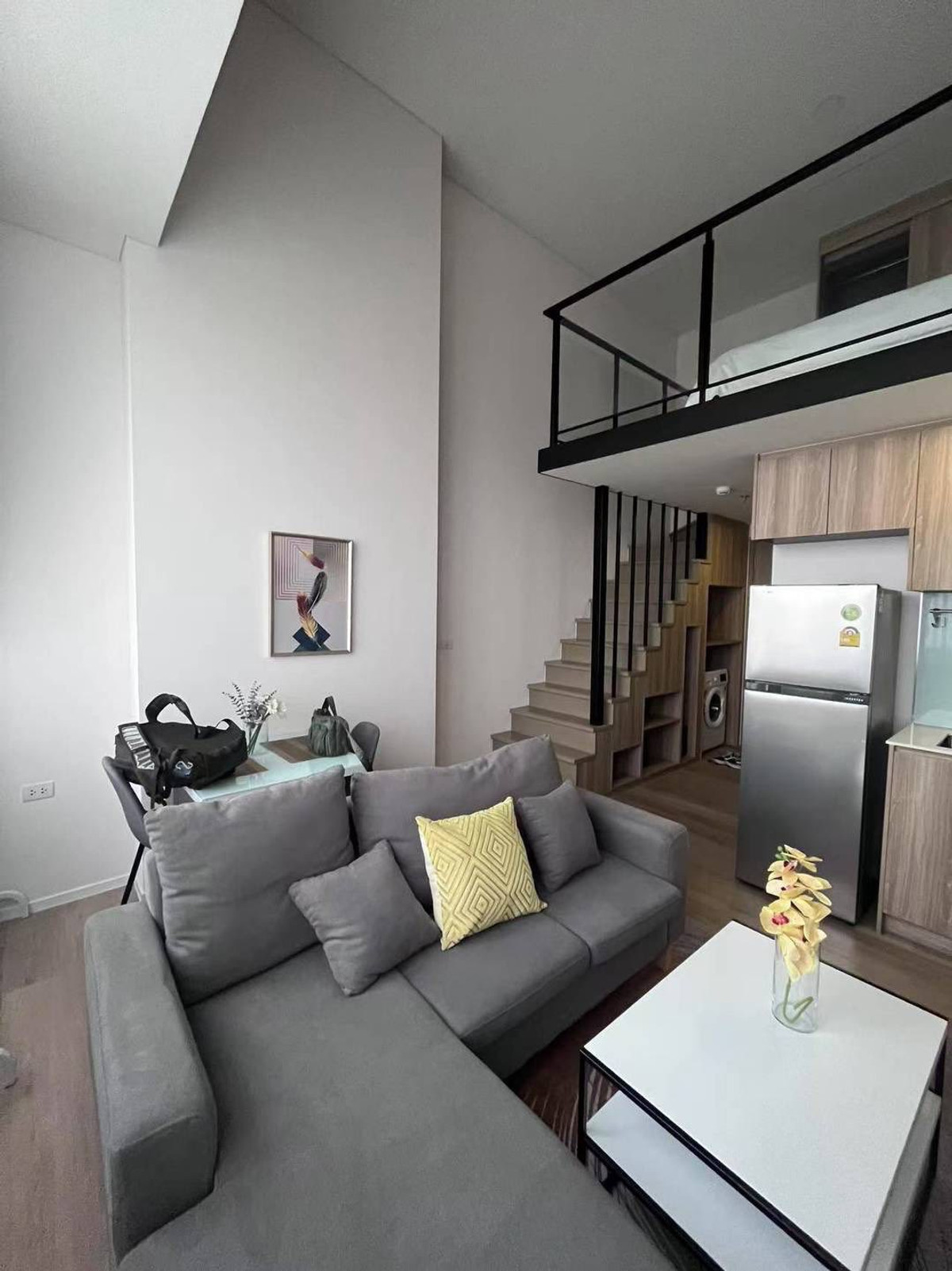 Duplex room for sale, high floor, good view ✅ Siamese Sukhumvit 87 Siamese Sukhumvit 87✨ Potential location near BTS On Nut.