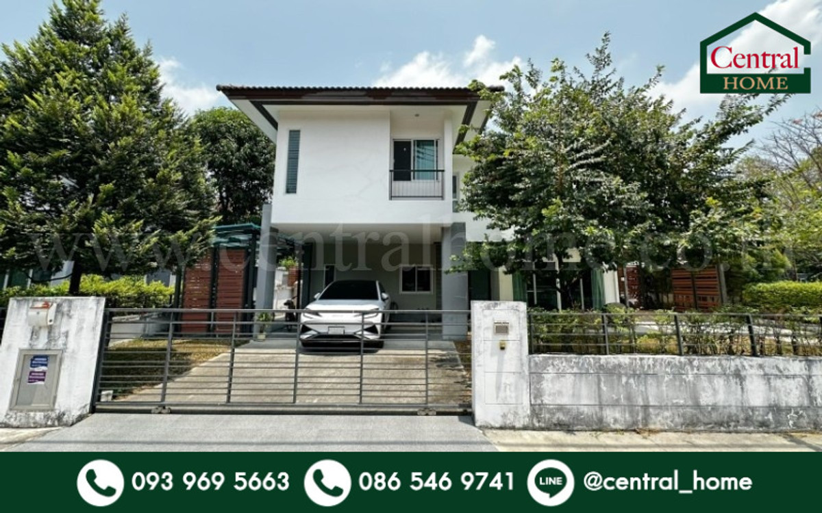 Single house, The Thara Ramindra, garden view, corner house. Single house, The Thara Ramindra, garden view, corner house.