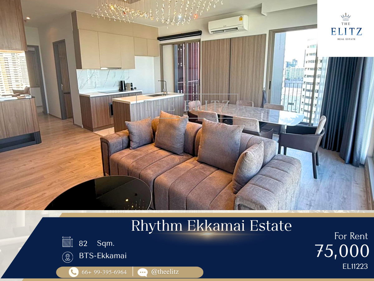 ✨[RARE CORNER UNIT] Stunning 2BR Luxury Condo in the Heart of Ekkamai – Breathtaking Views &amp; Brand New Condition!✨