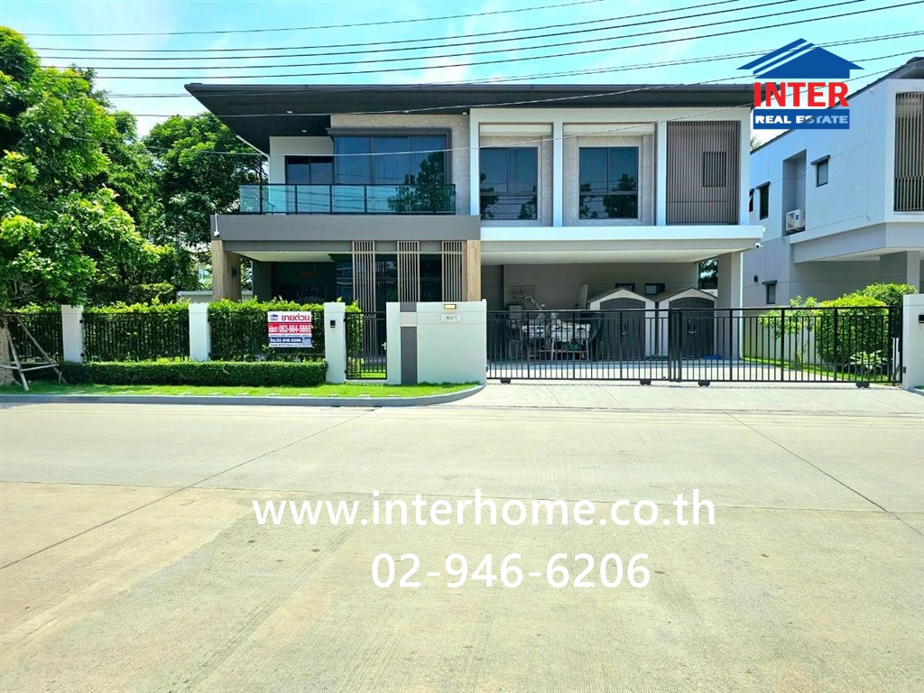 2-story detached house, 80.3 sq m, Bangkok Boulevard Village. Bangna-Srinakarin Near Mega Bangna and Singapore International School Suvarnabhumi Nam Daeng Road - Bang Phli, Bang Phli, Samut Prakan