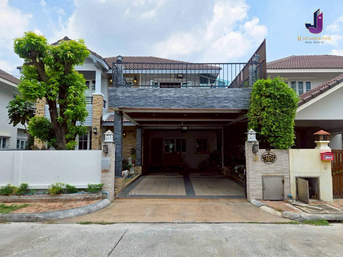  ขายบ้านเดี่ยว ภัทรา วงแหวน–อ่อนนุช  3 ห้องนอน 3 ห้องน้ำ เนื้อที่ 57.4 ตร.ว. พื้นที่ใช้สอย 160 ตร.ม.  บ้านเลขที่มงคลสุดหายาก 33/33 – รูปที่ 2