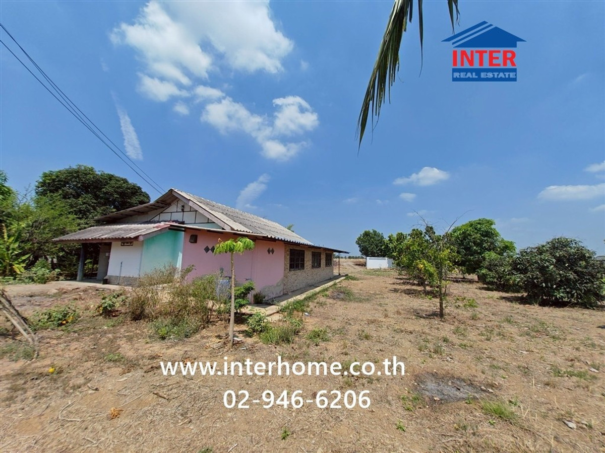 House + land, 1 floor, 1 rai 183 sq m. House + land, near the multipurpose hall, Ban Nong Buab Hom, Malai Man Road, rural highway 3440, Song Phi Nong, Suphanburi. – รูปที่ 3