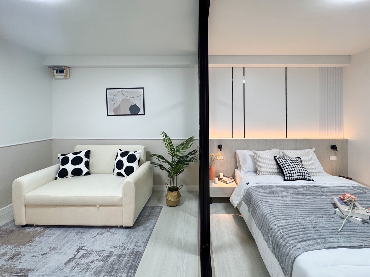 🚅 Near MRT Bang O, plus low installments starting at 4,xxx baht, City Home Ratchada - Pinklao, fully furnished, ready to move in. Plus everything as shown in the picture.