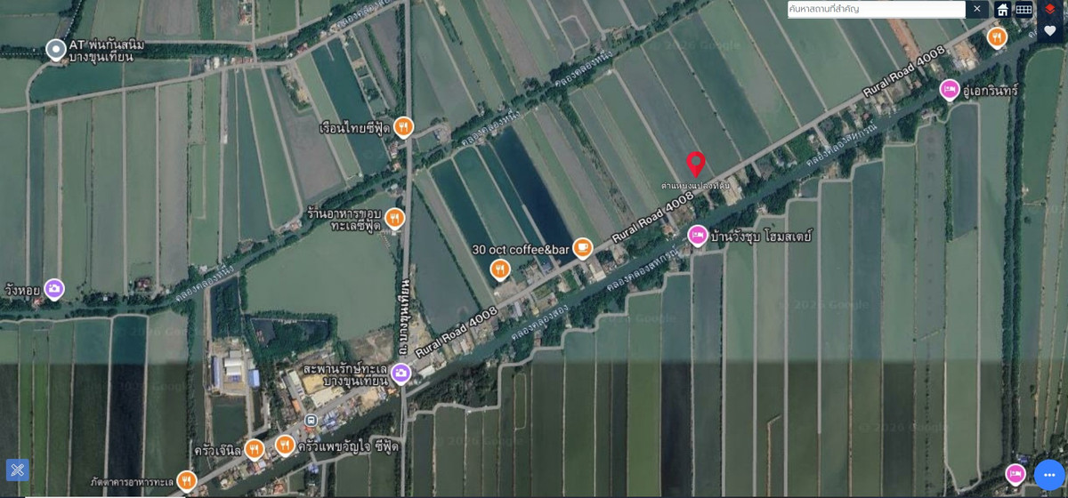 Large plot of land for sale, beautiful plot, 21 rai, next to the road along the Sahakorn Canal, Bang Khun Thian - wide frontage, next to water, complete in one plot! – รูปที่ 2
