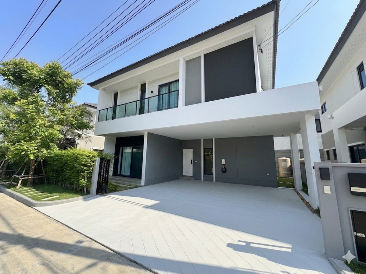 [] 🏡 New house for rent, Centro Vibhavadi, zone in front of the project, near Clubhouse-swimming pool.
