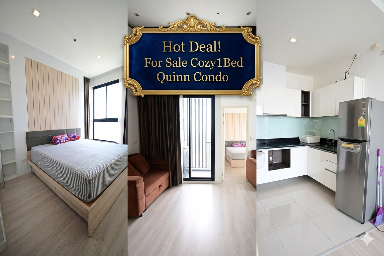 ✨Best Offer! For Sale Cozy 1 Bed, Quinn Condo, near MRT Sutthisan ✨ ✨Best Offer! For Sale Cozy 1 Bed, Quinn Condo, near MRT Sutthisan ✨