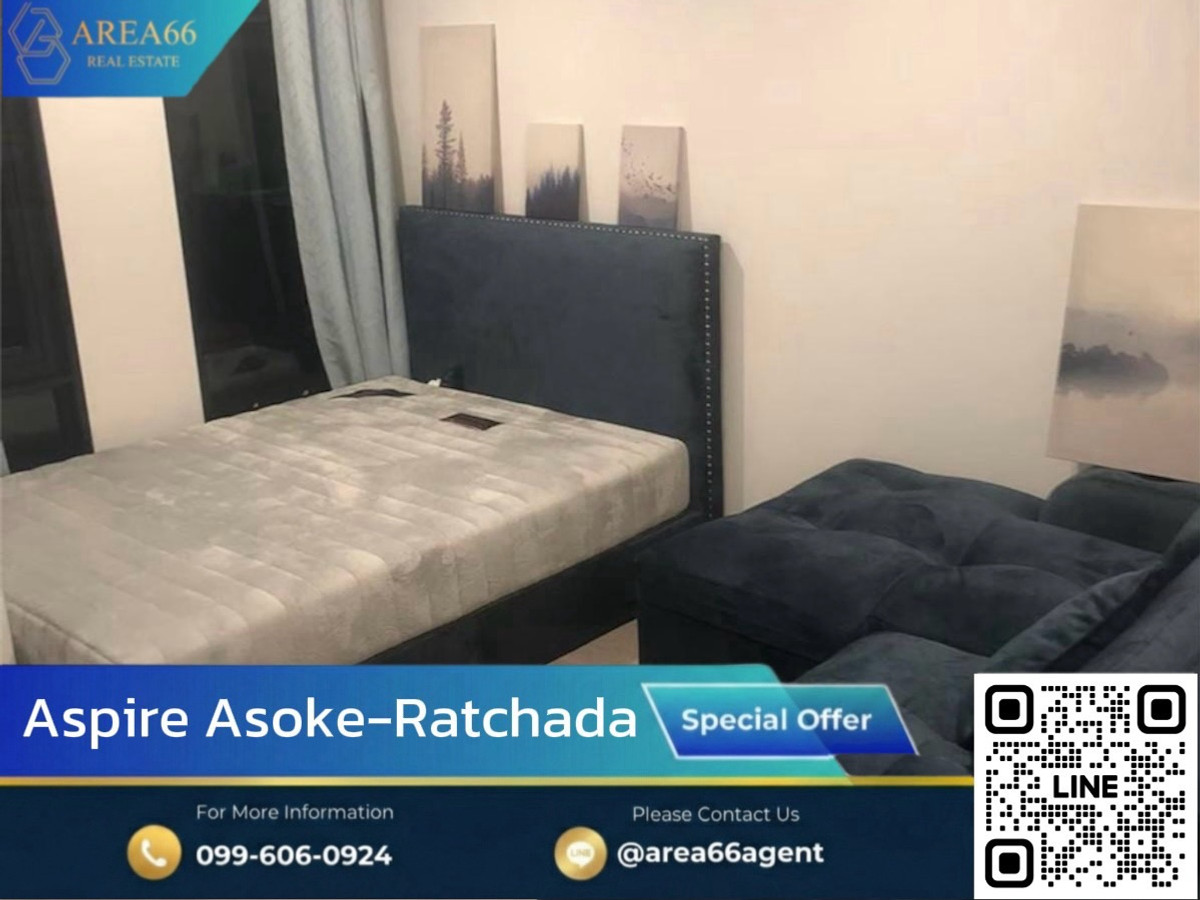 🔥Beautiful room, good condition, well taken care of.Aspire Asoke - Ratchada