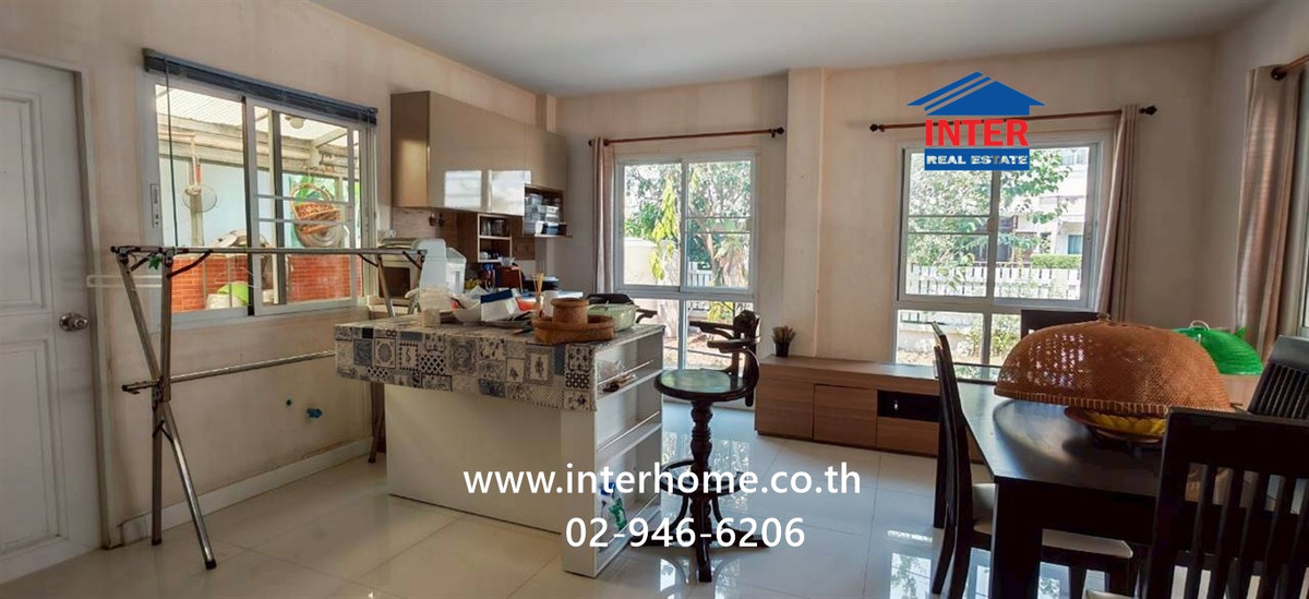 บ้านเเฝด 2 ชั้น 49.4 ตร.ว. หมู่บ้านนันท์นรินทร์ นาวง-ดอนเมือง ถนนนาวงประชาพัฒนา ถนนสรงประภา เมืองปทุมธานี ปทุมธานี – รูปที่ 3