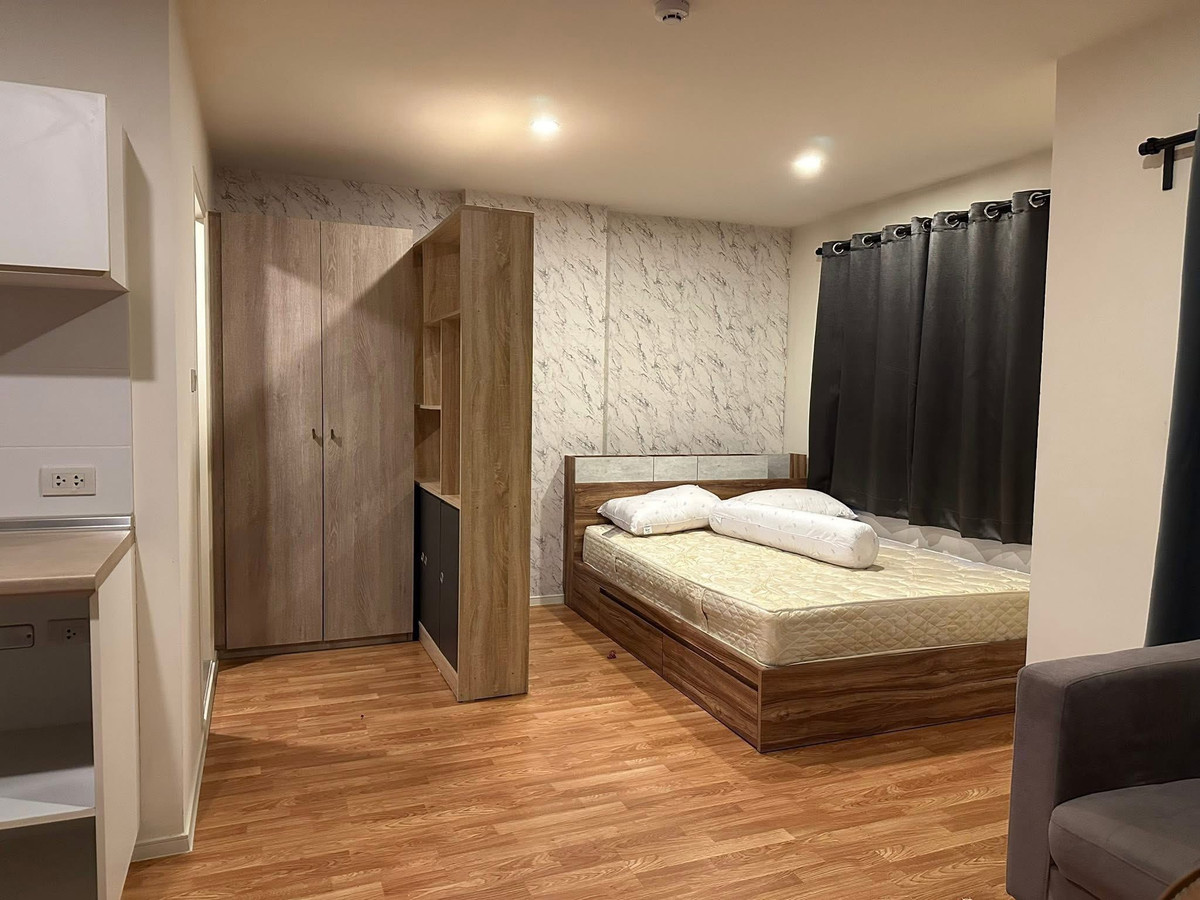 🔥Condo for sale, corner room, south facing, good wind, fully furnished, Lumpini Ville Sukhumvit 76-Bearing (Phase 2) Lumpini Ville Sukhumvit 76-Bearing, ready to move in! ✅ Near BTS Bearing Station