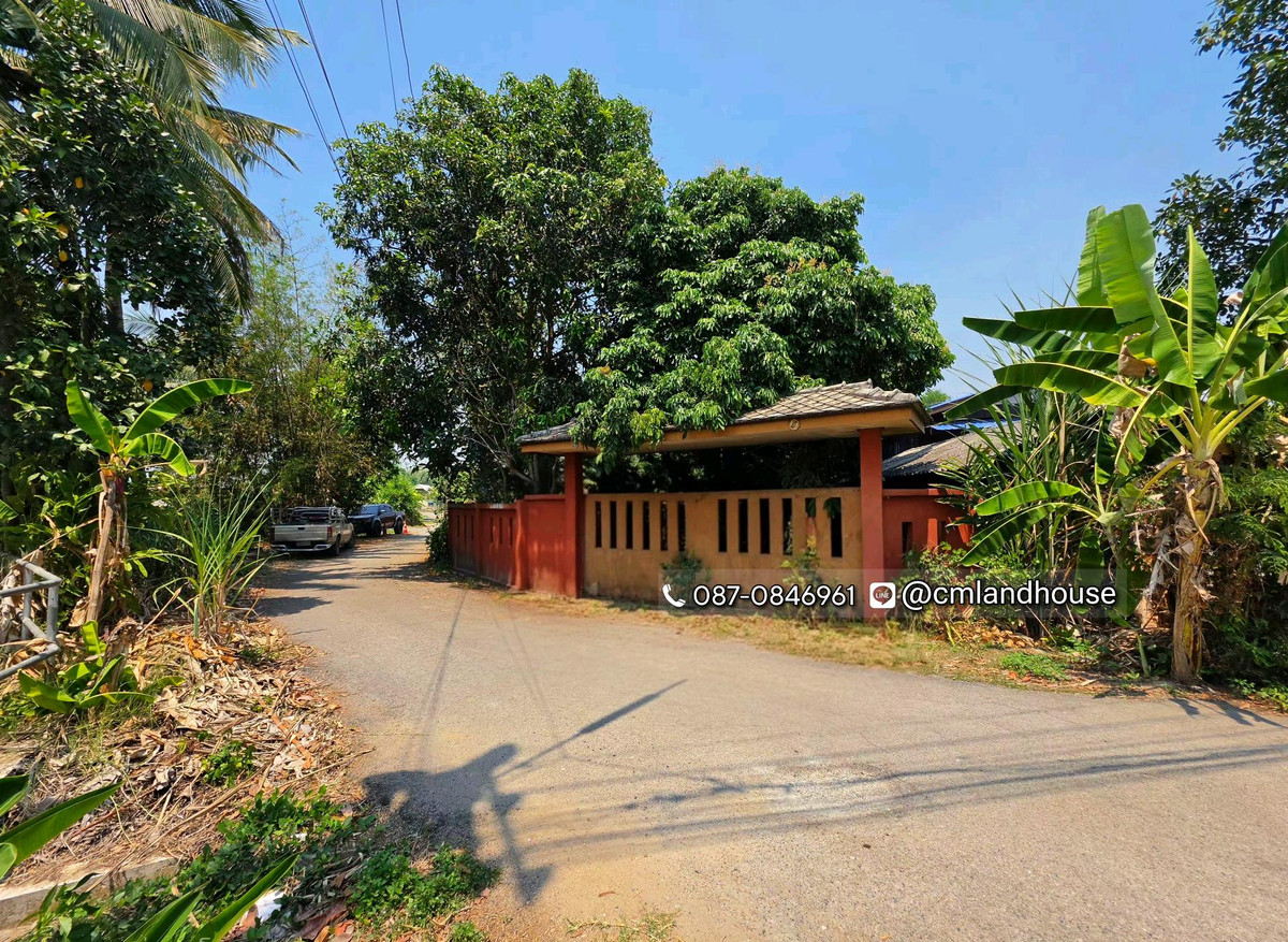 Baan Suan Saraphi, 190 sq m., near the 3rd ring road. Near Mae Hia intersection, 6 km. Suitable for building a house, garden house, restaurant, coffee shop, chic cafe. – รูปที่ 3
