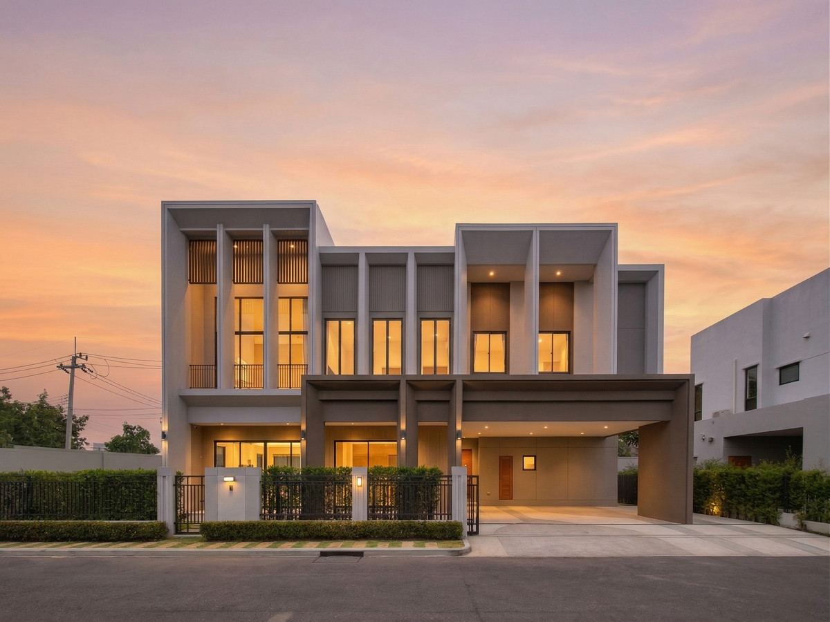[Luxury house in new condition] Single detached house for sale, corner plot. Bangkok Boulevard Signature Westgate 115.1 sq m. Private for only 42 families ✨