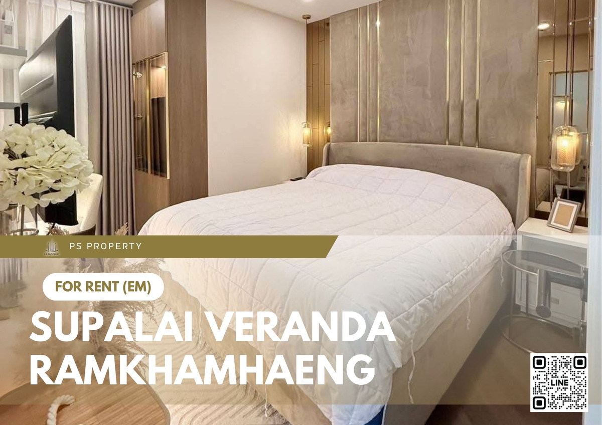 For Rent 🔥 Supalai Veranda Ramkhamhaeng 🔥 2 Bedrooms, 2 Bathrooms, Fully Furnished and Equipped with Appliances. Near MRT Orange Line. For Rent 🔥 Supalai Veranda Ramkhamhaeng 🔥 2 Bedrooms, 2 Bathrooms, Fully Furnished and Equipped with Appliances. Near MRT Orange Line.