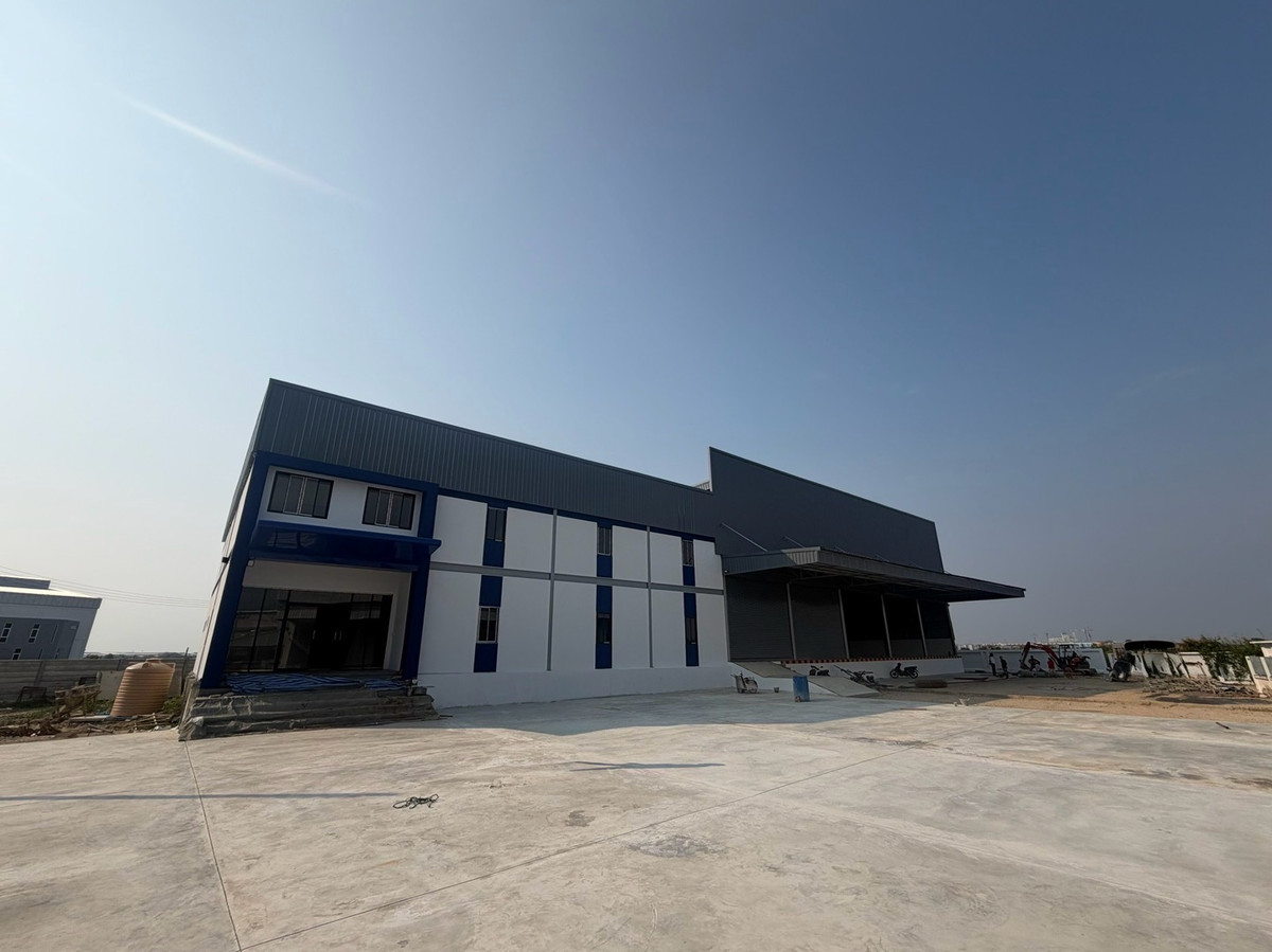For rent, Bang Bo factory, Bang Phli, Samut Prakan, light purple land plan, suitable for industrial factories.