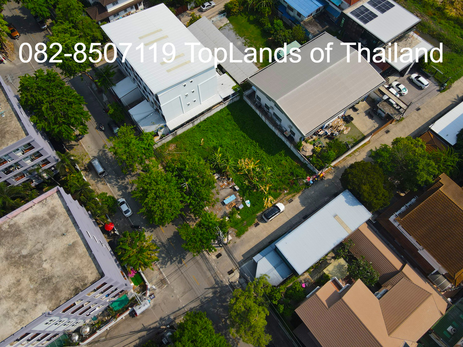 Land for sale, Lat Phrao, near university (suitable for building a house, office, apartment and condominium) 152 square wah, next to the road on 2 sides, very beautiful. – รูปที่ 3