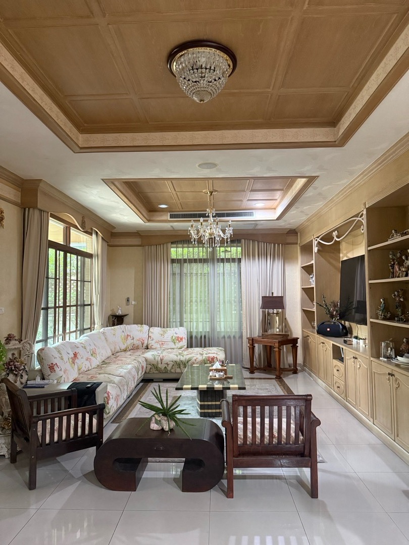 House for rent 🔥 Large detached house, 4 bedrooms, 5 bathrooms, with furniture. Near Suvarnabhumi Airport 15 minutes 🥰📍 – รูปที่ 4