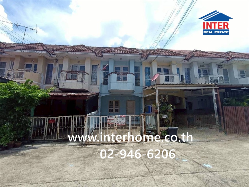 Townhouse, 2 floors, 18.7 sq m, First Home Village, Watcharaphon, Soi Ruammit Phatthana. Sukhaphiban 5 Road Ramindra Road 55, Bang Khen District, Bangkok